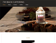 Tablet Screenshot of imbackcatering.com